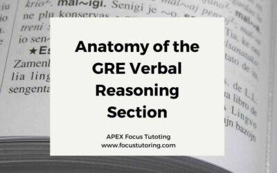 Anatomy of GRE Verbal Reasoning Section